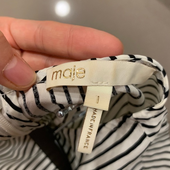 Maje dress in black and white - Picture 5 of 7